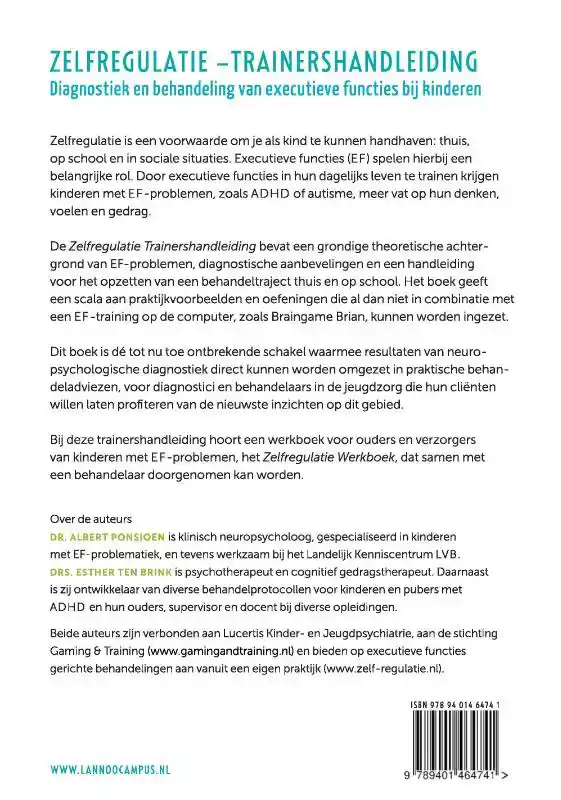 ZELFREGULATIE TRAINERSHANDLEIDING