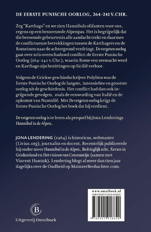 DE VERGETEN OORLOG