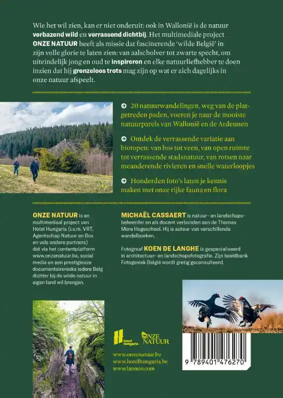 WANDELBOEK ONZE NATUUR ARDENNEN EN WALLONIE