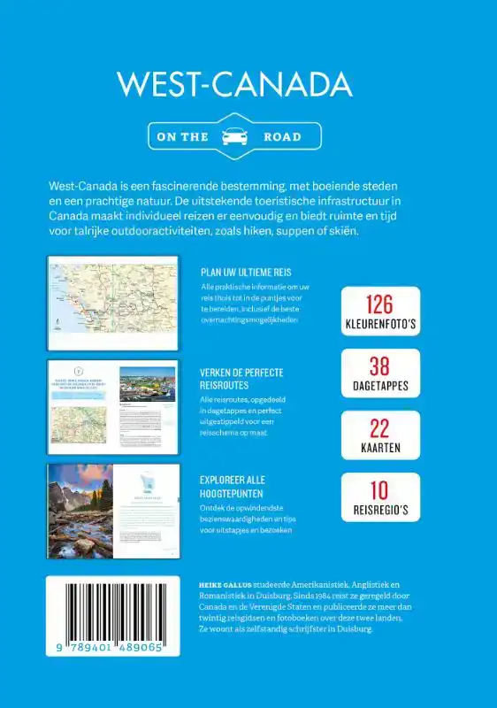 LANNOO'S AUTOBOEK WEST-CANADA ON THE ROAD