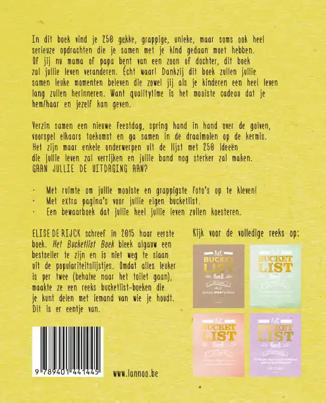 HET BUCKETLIST BOEK VOOR OUDERS