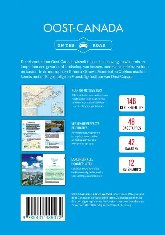 LANNOO'S AUTOBOEK OOST-CANADA ON THE ROAD