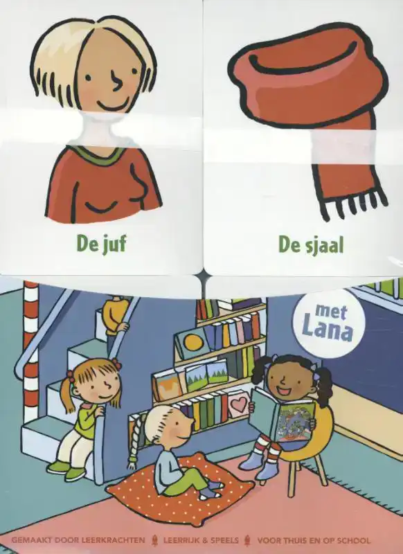 SCHOOL - BOEK + WOORDKAARTEN