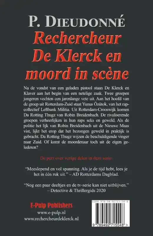 RECHERCHEUR DE KLERCK EN MOORD IN SCENE