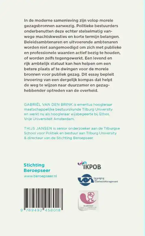 AMBTELIJK VAKMANSCHAP EN MOREEL GEZAG