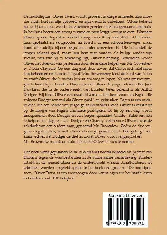 DE AVONTUREN VAN OLIVER TWIST