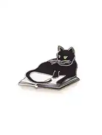 BOOKSTORE CAT ENAMEL PIN