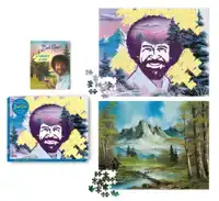 BOB ROSS 2-IN-1 DOUBLE-SIDED 500-PIECE PUZZLE