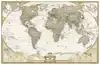 WORLD POLITICAL ANTIQUE LARGE FLAT LAMINATED ENG 1/22,44M