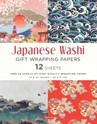 JAPANESE WASHI GIFT WRAPPING PAPERS - 12 SHEETS