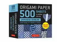 ORIGAMI PAPER 500 SHEETS JAPANESE SHIBORI 4" (10 CM)