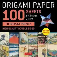 ORIGAMI PAPER 100 SHEETS HOKUSAI PRINTS 8 1/4" (21 CM)