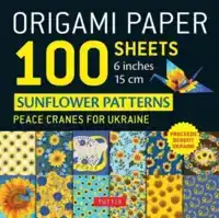 ORIGAMI PAPER 100 SHEETS SUNFLOWER PATTERNS 6" (15 CM)