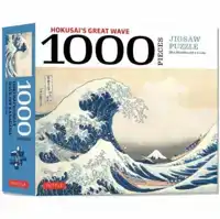 HOKUSAI'S GREAT WAVE - 1000 PIECE JIGSAW PUZZLE: FINISHED SI