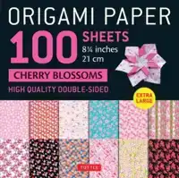 ORIGAMI PAPER 100 SHEETS CHERRY BLOSSOMS 8 1/4" (21 CM)