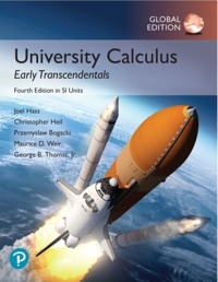 UNIVERSITY CALCULUS: EARLY TRANSCENDENTALS, GLOBAL EDITION