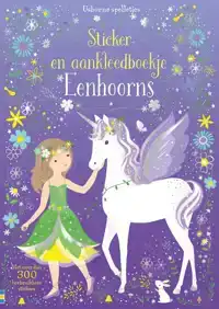 STICKER- EN AANKLEEDBOEKJE EENHOORNS