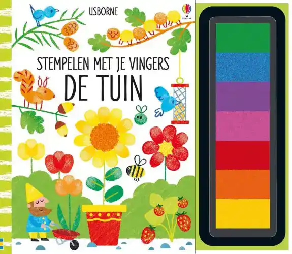 STEMPELEN MET JE VINGERS DE TUIN