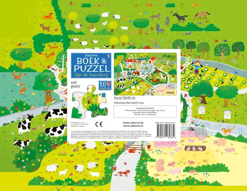 OP DE BOERDERIJ BOEK & PUZZEL