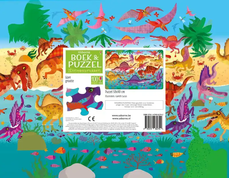 DINOSAURUSSEN BOEK & PUZZEL