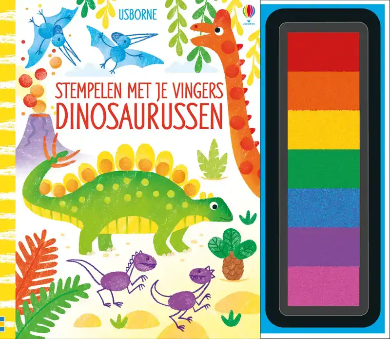 STEMPELEN MET JE VINGERS DINOSAURUSSEN