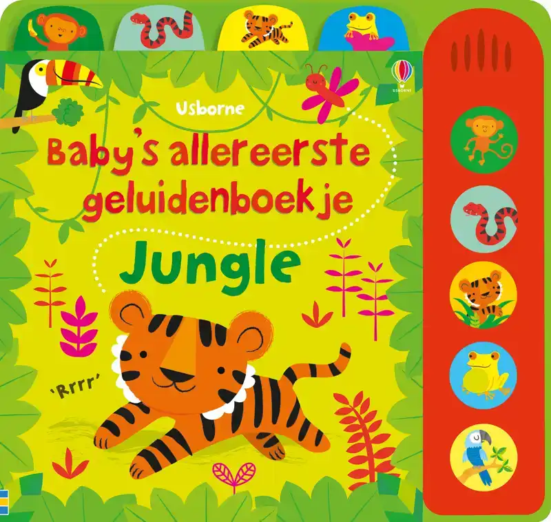 BABY'S ALLEREERSTE GELUIDENBOEKJE JUNGLE