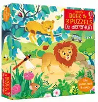 BOEK & 3 PUZZELS DE DIERENTUIN