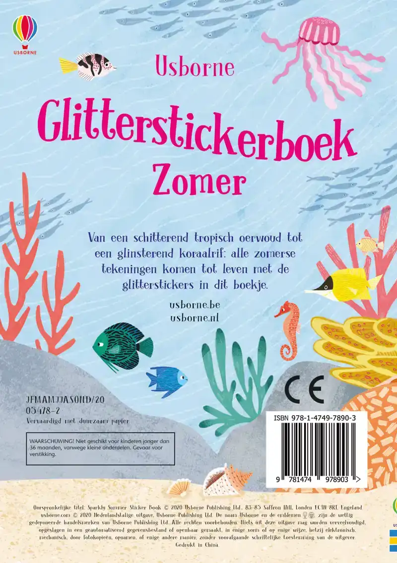 GLITTERSTICKERBOEK ZOMER