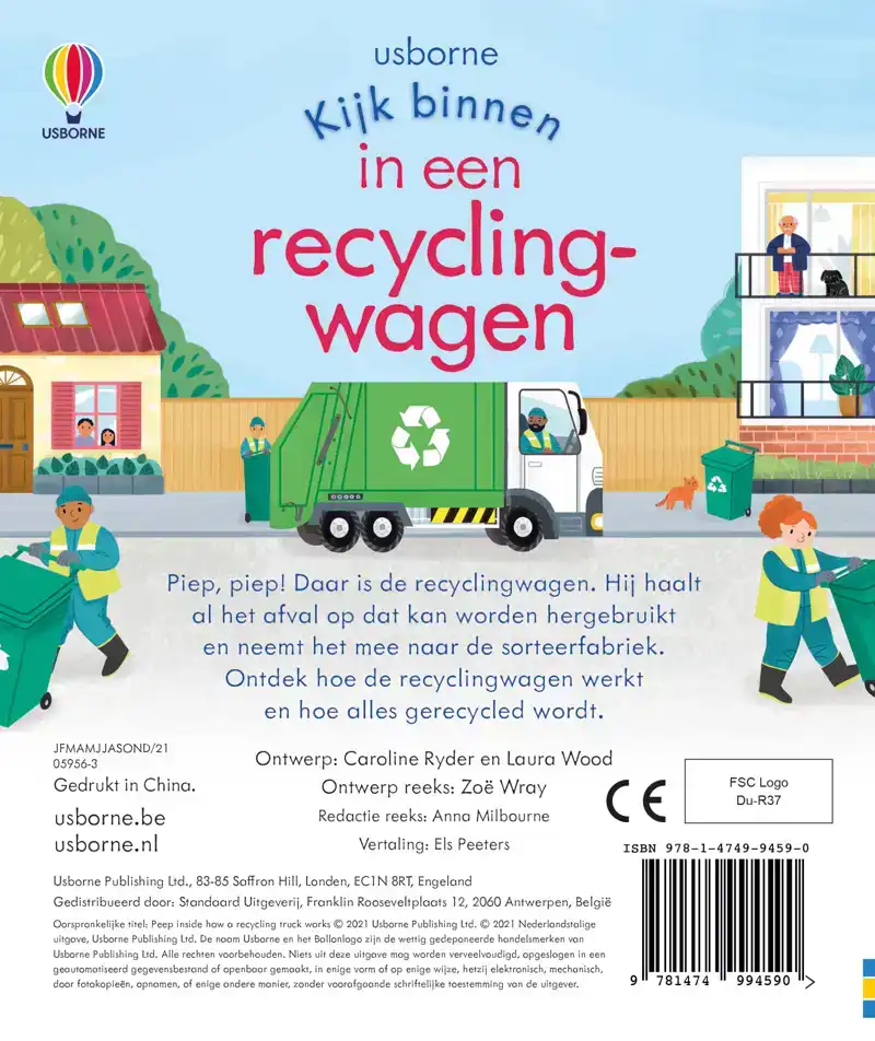 EEN RECYCLINGWAGEN