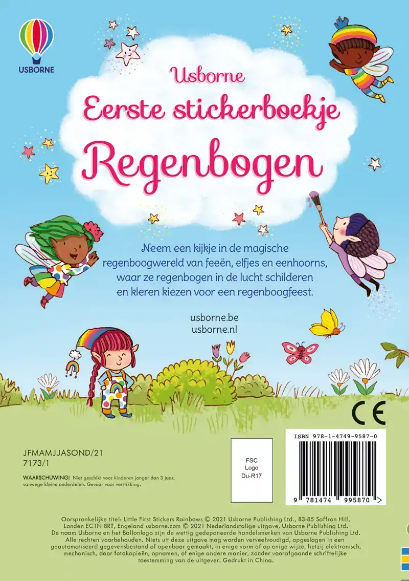 EERSTE STICKERBOEKJE REGENBOGEN