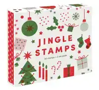 JINGLE STAMPS: 22 STAMPS + 2 INK PADS