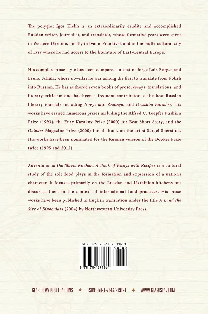 ADVENTURES IN THE SLAVIC KITCHEN: A BOOK OF ESSAYS WITH RECI