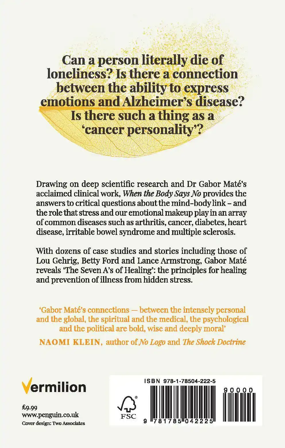 WHEN THE BODY SAYS NO