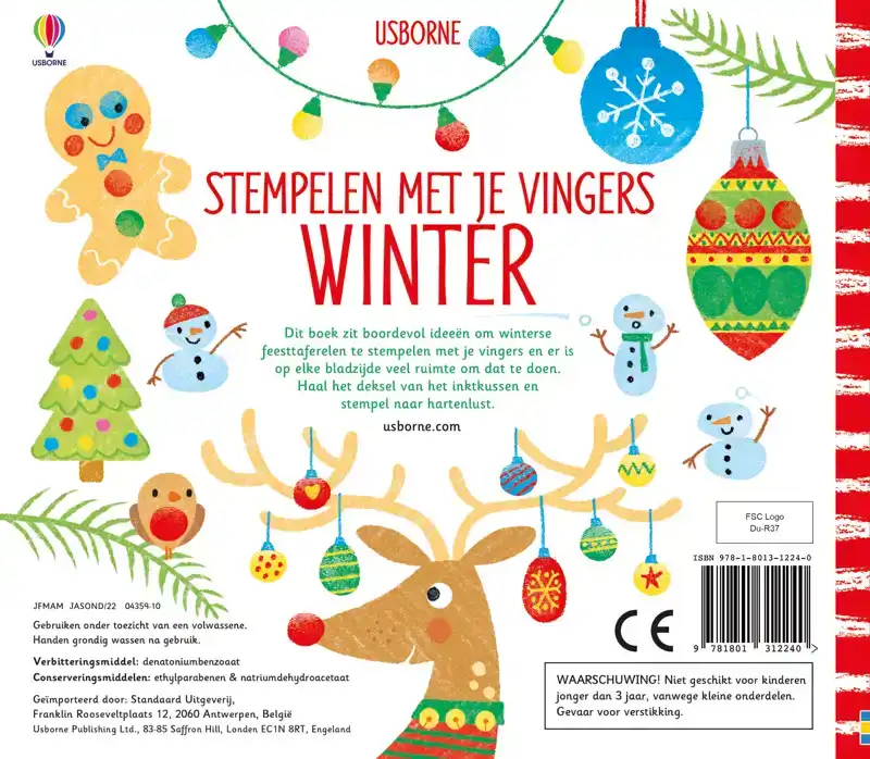 STEMPELEN MET JE VINGERS WINTER