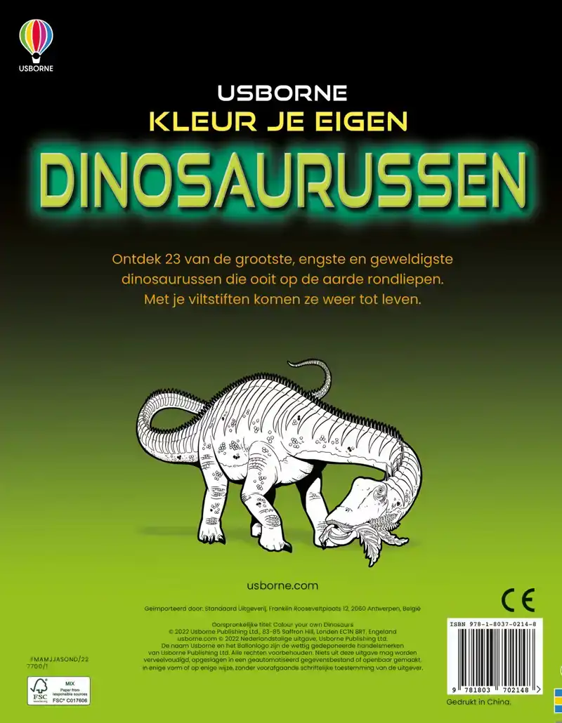 KLEUR JE EIGEN DINOSAURUSSEN
