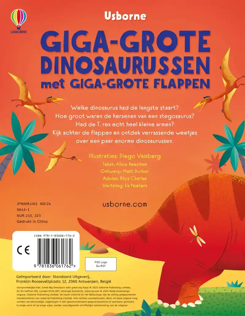 GIGA-GROTE DINOSAURUSSEN MET GIGA-GROTE FLAPPEN