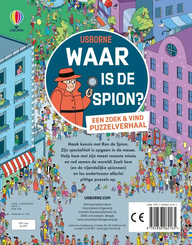 WAAR IS DE SPION / EEN ZOEK & VIND PUZZELVERHAAL