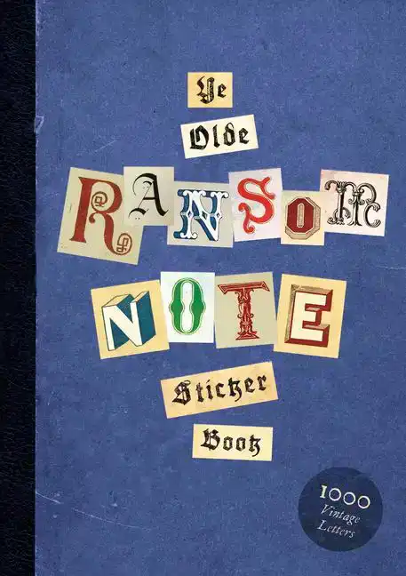 YE OLDE RANSOM NOTE STICKER BOOK