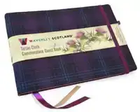 GUEST BOOK - KINLOCH ANDERSON THISTLE TARTAN CLOTH