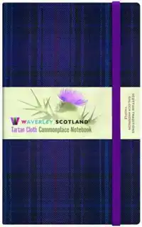 WAVERLEY THISTLE TARTAN CLOTH HARDBACK LARGE COMMONPLACE NOT