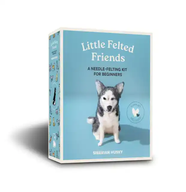 LITTLE FELTED FRIENDS: SIBERIAN HUSKY: DOG NEEDLE-FELTING BE