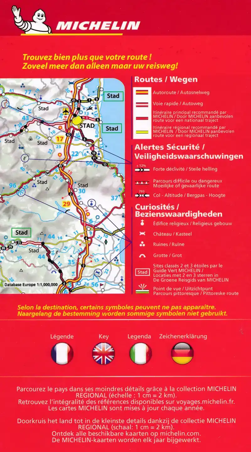 MICHELIN WEGENKAART 712 IERLAND