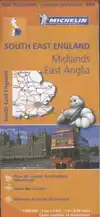 MICHELIN WEGENKAART 504 ENGELAND ZUIDOOST MIDLANDS, EAST ANG