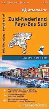 MICHELIN WEGENKAART 532 NEDERLAND ZUID