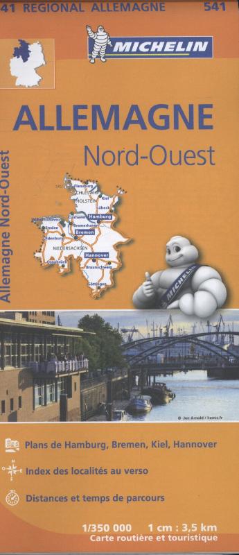 MICHELIN WEGENKAART 541 DUITSLAND NOORDWEST