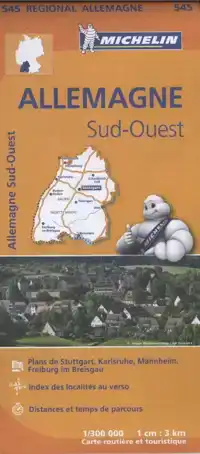 MICHELIN WEGENKAART 545 DUITSLAND ZUIDWEST