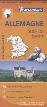 MICHELIN WEGENKAART 546 DUITSLAND ZUIDOOST - BEIEREN