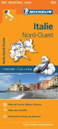 MICHELIN WEGENKAART 561 ITALIE NOORDWEST