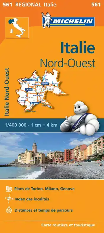 MICHELIN WEGENKAART 561 ITALIE NOORDWEST