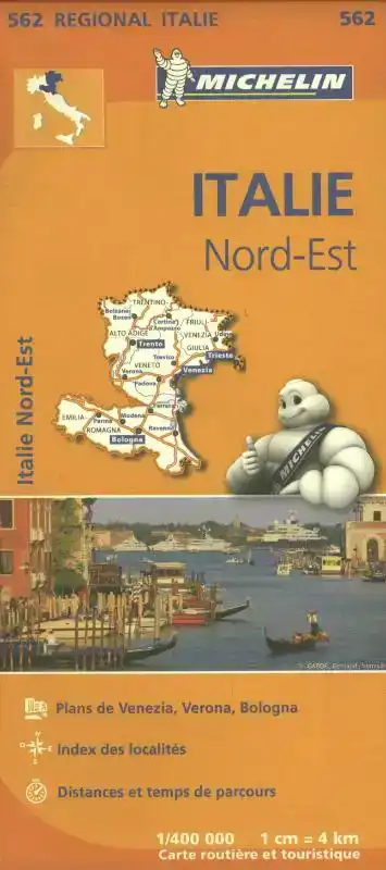 MICHELIN WEGENKAART 562 ITALIE NOORDOOST